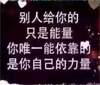 我沒有靠山，自己就是山